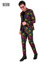 "COSTUME FANTOMES FLUO PARTY FASHION" (veste, pantalon)