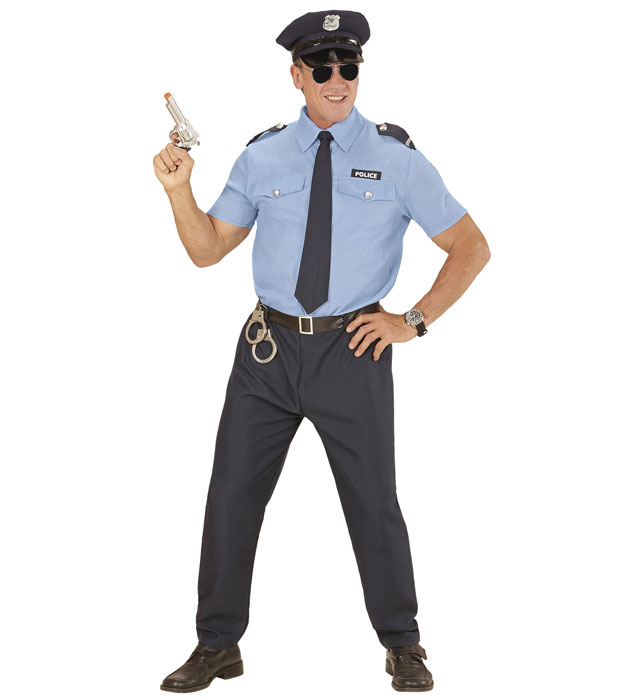 [04031] "POLICIER" (chemise, pantalon, ceinture, cravate, casquette) (S)