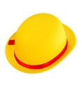 "CHAPEAU MELON JAUNE" feutre