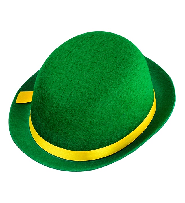 "CHAPEAU MELON VERT" feutre