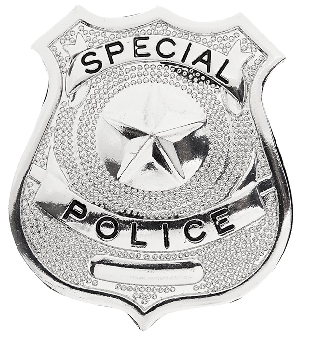 [3302A] "BADGE DE POLICE" en metal