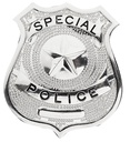 "BADGE DE POLICE" en metal