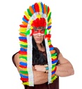 "COIFFURE DE CHEF INDIEN EN PLUMES" env. 160 cm