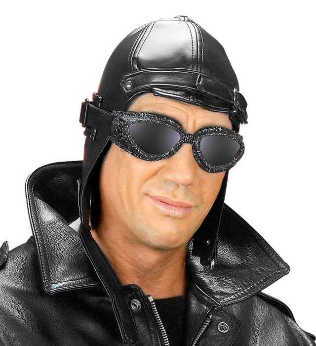 [3319P] "BONNET AVIATEUR FACON CUIR"