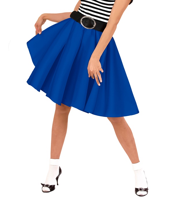 [33672] "JUPE ROCK'N'ROLL BLEUE"