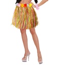 JUPE ALOHA HAWAIENNE AVEC CEINTURE DE FLEUR 45 cm - multicolore