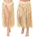 "JUPE HAWAIENNE EN RAPHIA DE COULEUR NATURELLE" 80 cm