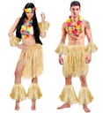 "HULA / MAORI / ZULU" (jupe, bracelets, guetres de raphia)