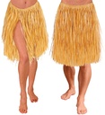 " JUPE HAWAIENNE COULEUR PAILLE" 55 cm