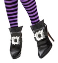 "COUVRE-CHAUSSURES DE SORCIERE AVEC BOUCLES" Similcuir