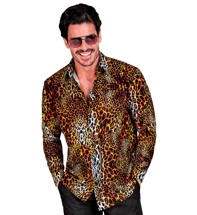 "CHEMISE ANIMALIER LEOPARD PARTY FASHION" (chemise)