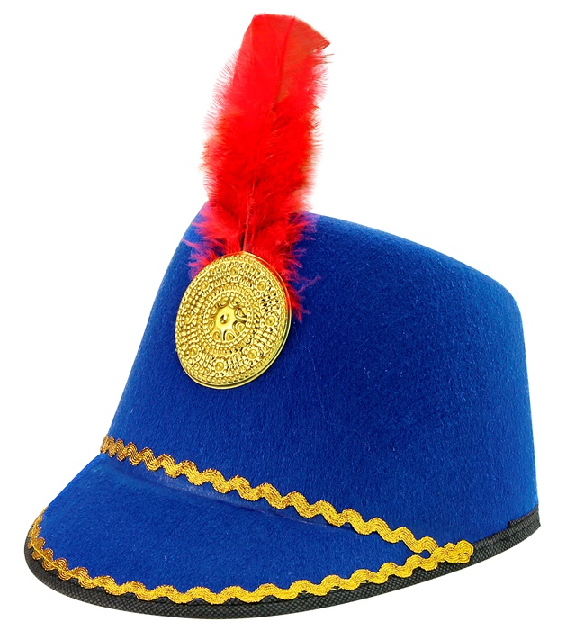 "CHAPEAU DE MAJORETTE BLUE" feutre