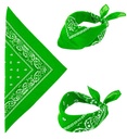 "BANDANA VERT" 55x55 cm - 100% coton