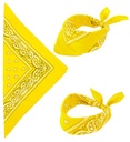 "BANDANA JAUNE" 55x55 cm - 100% coton