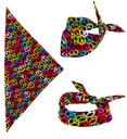 "BANDANA SYMBOLE DE LA PAIX" 55x55 cm - 100% coton