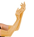 "GANTS EN SATIN ELASTHANNE LONGS OR" 60 cm