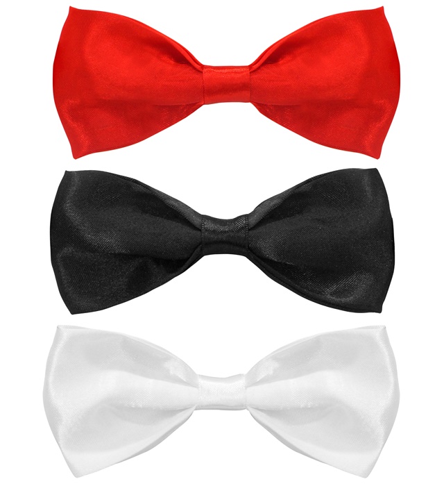 "NOEUD PAPILLON SATIN" 3 couleurs ass.