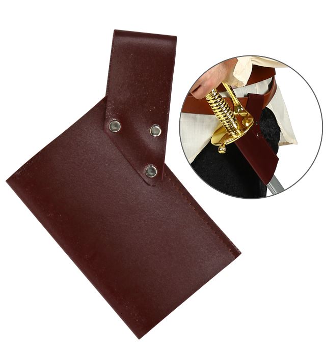 [00040] "ETUI EPEE MARRON" aspect cuir