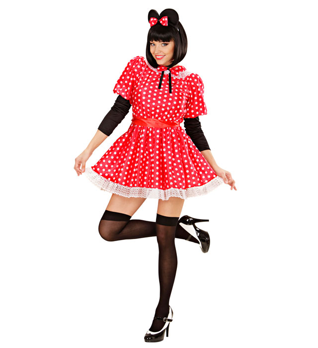 "FEMME SOURIS" (robe, ceinture, oreilles)