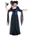 "PRINCESSE GOTHIQUE" (robe en velours avec voiles, couvre-chef avec voile)