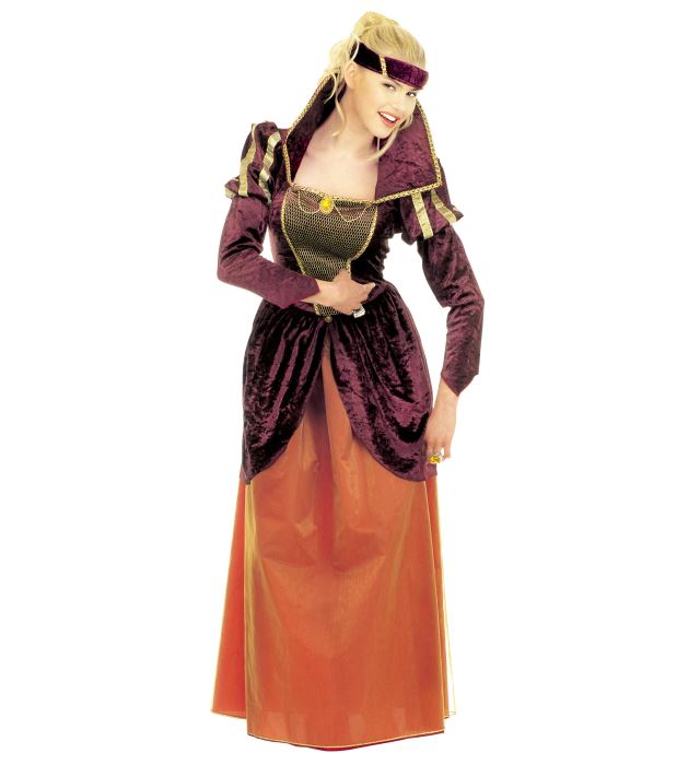 [35131] "REINE MEDIEVALE" (robe, couvre-chef) (S)