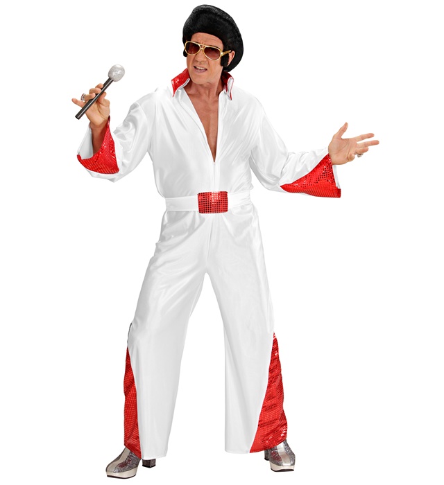 "ROI DU ROCK'N'ROLL" (costume avec broderies en paillettes, ceinture)