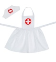 "INFIRMIERE" (tablier, coiffe) taille enfant - 113 cm - 3-5 ans