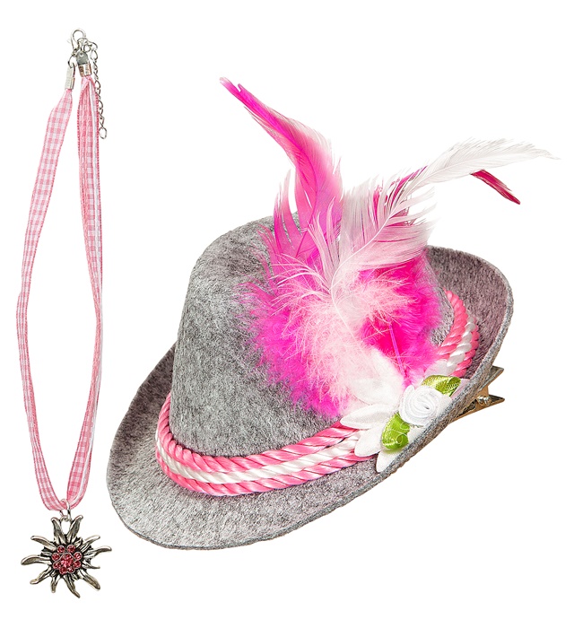 "BAVAROIS" (mini chapeau et collier)