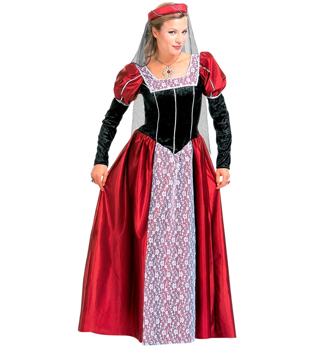 [35481] "CHATELAINE" (robe, couvre-chef avec voile) (S)