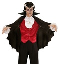 "CAPE NOIRE DE VAMPIRE AVEC COLLERETTE" 100 cm
