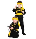"NINJA" (casaque, pantalon, ceinture, bandeau pour la tete)