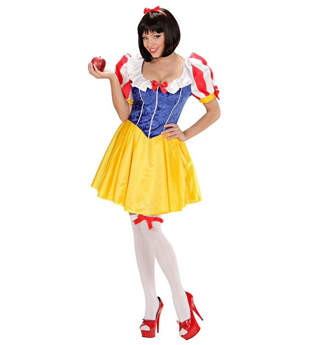 [36249] "PRINCESSE DES CONTES DE FEES" (robe, jarrettière, noeud pour les cheveux) (XS)