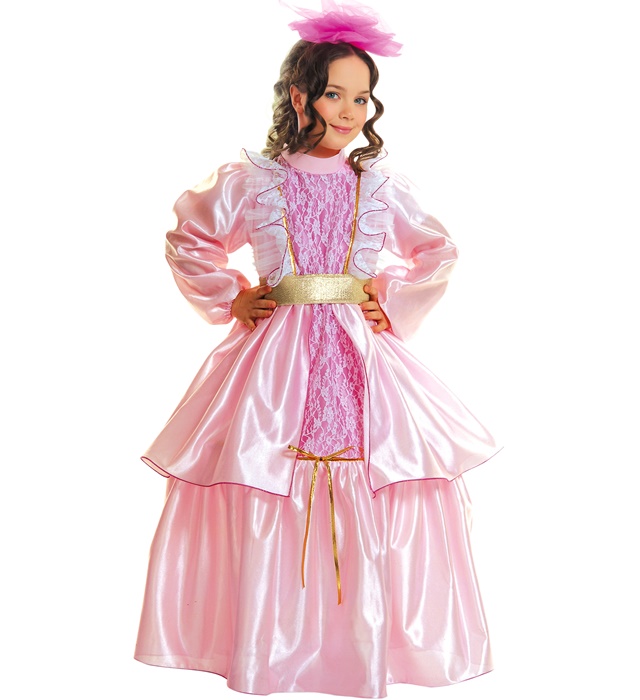 "LADY ROSE" (robe avec jupon, ceinture, cagoule)