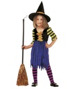 "PETITE SORCIERE" de velours (robe, chapeau)