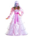 "LADY GALA" (robe avec jupon, ceinture avec rosette, cagoule avec voiles)