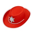 "CHAPEAU COWBOY ROUGE" feutre