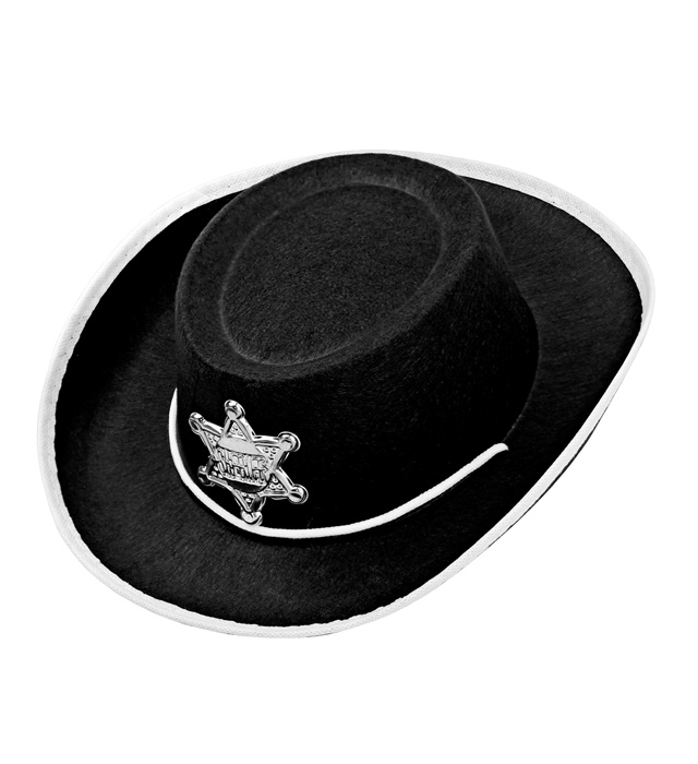 "CHAPEAU COWBOY NOIR" feutre
