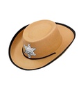 "CHAPEAU COWBOY MARRON CLAIR" feutre