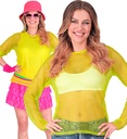 "CHEMISE À FILET JAUNE FLUORESCENT"