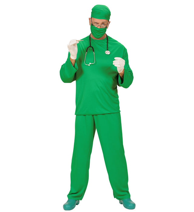 "CHIRURGIEN" (casaque, pantalon, chapeau, masque)