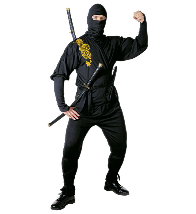 [39191] "NINJA" (casaque, pantalon, ceinture, bandes pour les jambes, masque) (S)