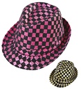 "FEUTRE A DAMIER PAILLETTES" 2 couleurs assorties