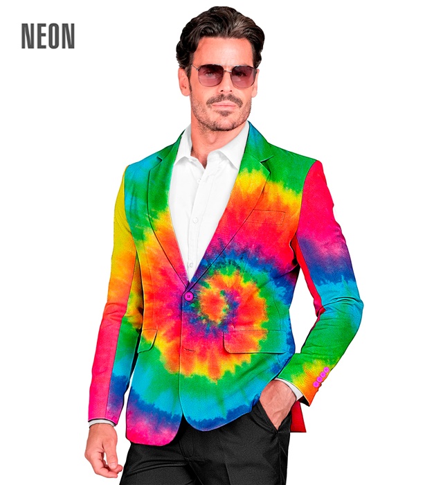 [39581] "VESTE PSYCHEDELIQUE FLUO PARTY FASHION" (veste) (S)