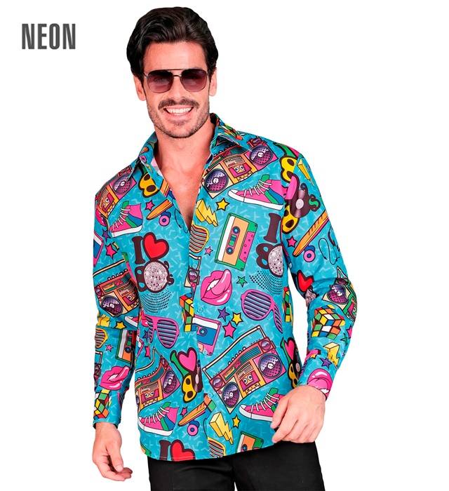 [39707] "CHEMISE ANNEES 80 PARTY FASHION" (chemise) (XXL)