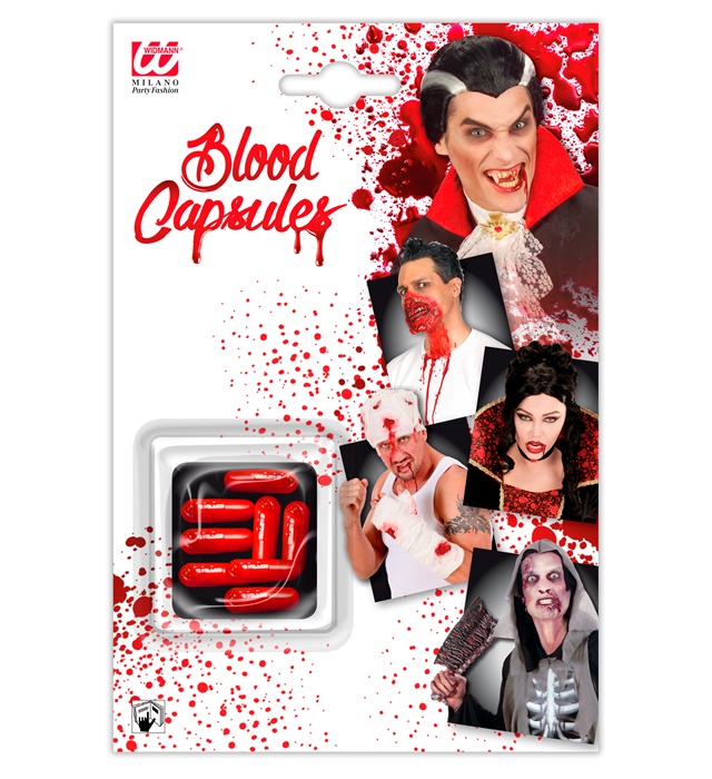 Set de "8 CAPSULES DE SANG" (effet cinéma)