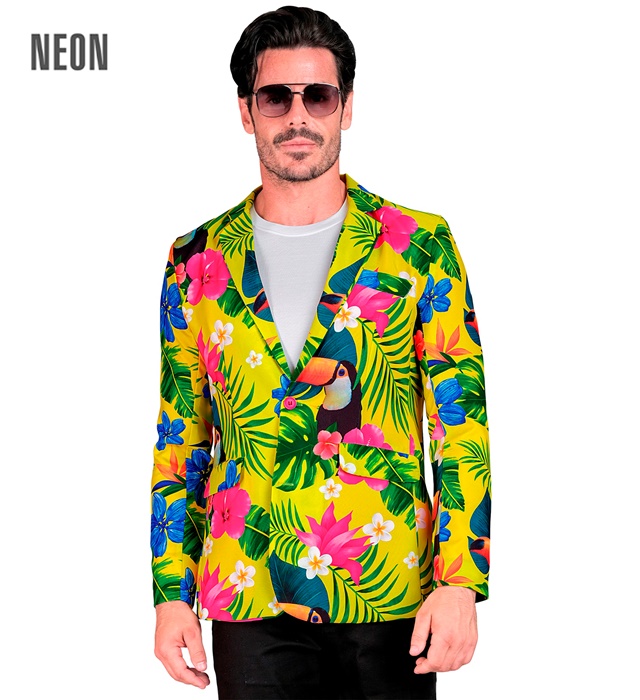 "VESTE TROPICAL FLUO PARTY FASHION" (veste)
