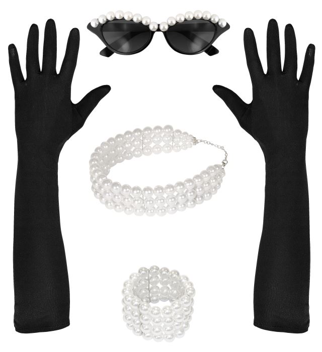 [00119] "TIFFANY" (lunettes, gants, foulard, bracelet)