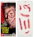 Set de "7 TATOUAGES POINTS DE SUTURE"