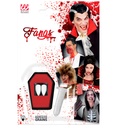 "KIT DE DENTS DE VAMPIRE PRO" (2 canines en tombe pot, adhesif thermoplastique en granules 1,4 g)