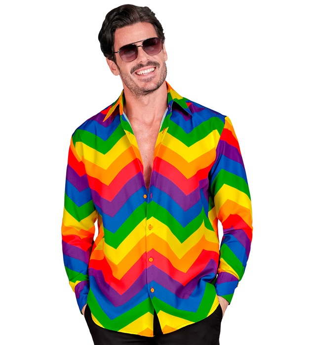 "CHEMISE ARC EN CIEL PARTY FASHION" (chemise)